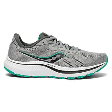 Saucony Women's Omni 20 Running Shoe, Alloy/Jade, 8 - Image 1