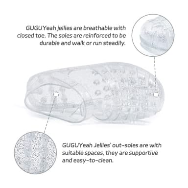 GUGUYeah Jelly Sandals for Girls,Closed Toe Princess Costume Summer Dress Shoes Fisherman Gladiator Water Beach Flat Sandals for Toddler/Little Kid/Big Kid - Image 4