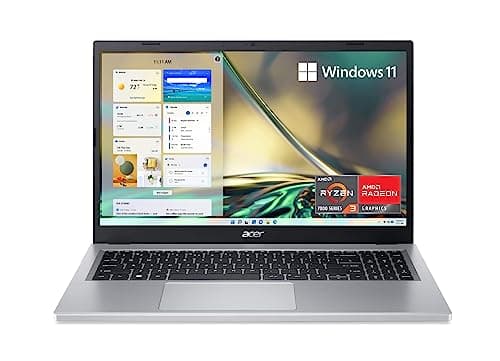Acer Aspire 3 A315-24P-R7VH Slim Laptop | 15.6" Full HD IPS Display | AMD Ryzen 3 7320U Quad-Core Processor | AMD Radeon Graphics | 8GB LPDDR5 | 128GB NVMe SSD | Wi-Fi 6 | Windows 11 Home in S Mode - Image 1