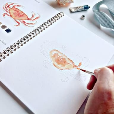 Ugalqan Watercolor Workbook, Lex Watercolor Workbook, Beginner-Friendly Birds Watercolor Workbooks, 12 Colors Watercolor Paint Set with Paint Brush - Image 3