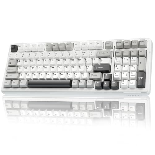 AULA F99 Wireless Mechanical Keyboard,Tri-Mode BT5.0/2.4GHz/USB-C Hot Swappable Custom Keyboard,Pre-lubed Linear Switches,RGB Backlit Computer Gaming Keyboards for PC/Tablet/PS/Xbox - Image 1