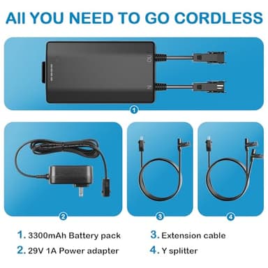 MineCtrl Universal Battery Pack for Reclining Furniture, GreenPower 3300mAh Wireless Rechargeable Battery Pack for Power Recliner, Power Sofa, Sectional, and Lift Chair - Image 5