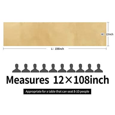 5-Pack Satin Table Runner Light Gold 12 x 108 inches Long, Table Runners for Wedding, Birthday Parties, Banquets Decorations(5 Pack, 12x108 Inch, Light Gold) - Image 4