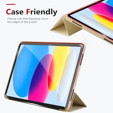 bersem Screen Protector Compatible with iPad A16 11th/10th Generation (11/10.9 Inch, 2025/2022), Tempered Glass, Ultra Clear, Anti-Scratch, Case Friendly, EZ Kit, 1 Pack - Image 4