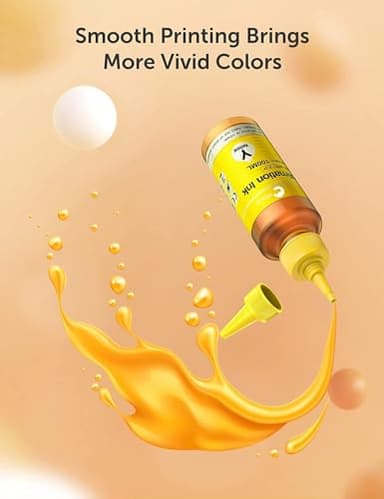Hiipoo 500ML Sublimation Ink Refill for ET2400 ET-2720 ET-2760 ET-2800 ET-2803 ET-2850 ET-4800 ET-15000 ET-3760 Inkjet Printer Heat Press Transfer on Mugs T-Shirts Pillows (Upgrade Version) - Image 4