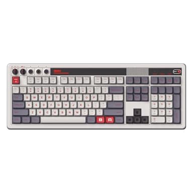 8BitDo Retro 108 Mechanical Keyboard with 108 Keys and Integrated Numpad, Bluetooth/2.4G/USB-C Hot Swappable Wireless Gaming Keyboard for Windows and Android - N Edition - Image 2