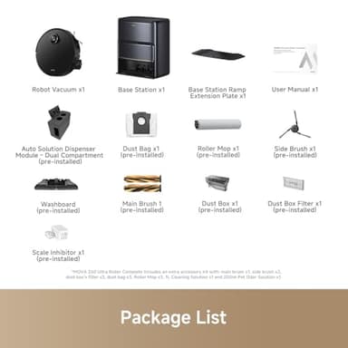 MOVA Z60 Ultra Roller Complete Robot Vacuum and Mop, 28,000Pa Suction, Roller Real-Time Flutting Self-Washing, Auto Carpet Shield, Extendable for Edge Cleaning, Anti-tangle DuoBrush, Care-Free Station - Image 9