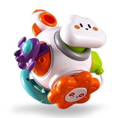Montessori Sensory Toys for Toddlers 1-3 - Travel Activities Busy Board Cube - Baby Gifts for 6 9 12 18 Months 1 2 One Year Old Infant Boys Girls - Airplane Plane Car Travel Toys Educational Learning - Image 1