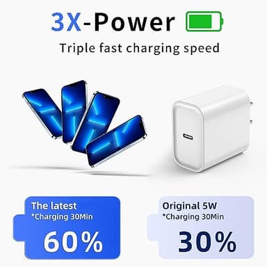 iPhone Fast Charger, iPhone Charger Fast Charging 2Pack PD 6FT Type C Quick USB C to Lightning Cable Cord Fast Charger iPhoneUSB C Wall Block Plug for iPhone14 13 12 11 Pro Max XR XS X, iPad, AirPods - Image 2