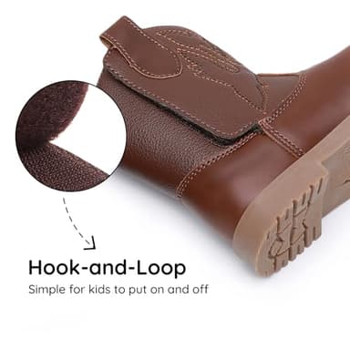 Blikcon Toddler Cowboy Boots for Boys Girls Baby Infant Cowgirl Boots Round Toe All Seasons 6-36 Months (Infant/Toddler) - Image 5