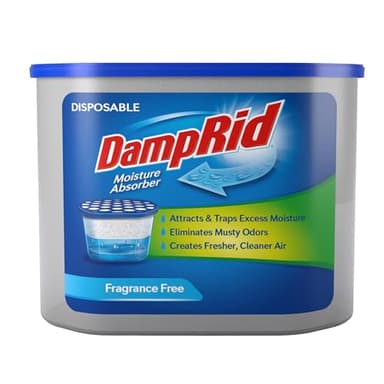 DampRid FG100 Unscented Disposable Moisture Absorber, 10.5-Ounce,White - Image 1