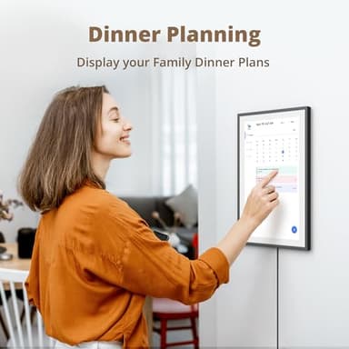 Dragon Touch 15.6" Digital Calendar Chore Chart – 1080P Full HD Interactive Touchscreen, Smart Family Planner, Hearth Display Digital Calendar Wall & Desk Mountable for Seamless Scheduling Black - Image 4