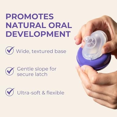 Lansinoh NaturalWave Baby Bottle Nipples – 100% Soft, Durable Silicone, Made Without BPA BPS, Anti-Colic, Supports Baby’s Developing Mouth and Teeth, Extra Slow Flow, Size XS, 4 Count, 0+ Months - Image 3