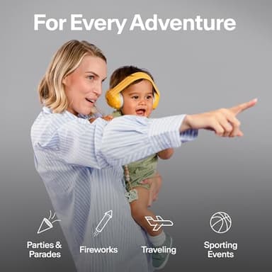 Alpine Muffy Baby Ear Protection for Babies and Toddlers up to 36 Months - CE & ANSI Certified - Noise Reduction Earmuffs - Comfortable Baby Headphones Against Hearing Damage & Improves Sleep - Black - Image 8