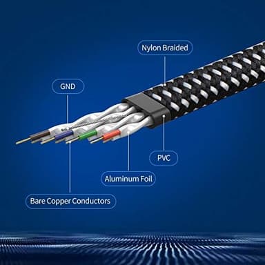 10ft Cat 8 Ethernet Cable, High Speed Network Cable with RJ45 Connectors for Printer, Router, Gaming Console - Image 3