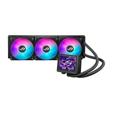 ASUS ROG RYUJIN III 360 ARGB EXTREME all-in-one AIO CPU liquid cooler, AMD Ryzen 9000 & Intel® Core™ Ultra Ready, Asetek Gen8 V2 pump; high airflow static pressure magnetic fans; customizable 3.5" LCD - Image 1