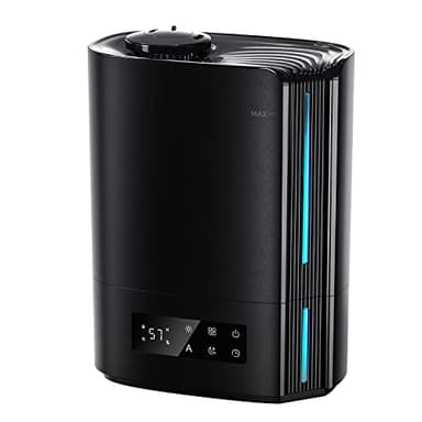 BREEZOME 6L Humidifiers for Bedroom Large Room & Essential Oil Diffuser, Ultrasonic Top Fill Cool Mist Humidifiers for Baby, Plants, Nursery Last up to 60 Hours, Smart Humidistat Control, Quiet, Black - Image 1