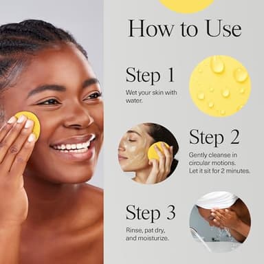 Turmeric Kojic Acid Cleansing Pads - Turmeric Face Scrub Pads with Vitamin C (30 pads), Kojic Acid and Turmeric Cleansing Pads for Exfoliation - Made With Vitamin B5 - Image 7