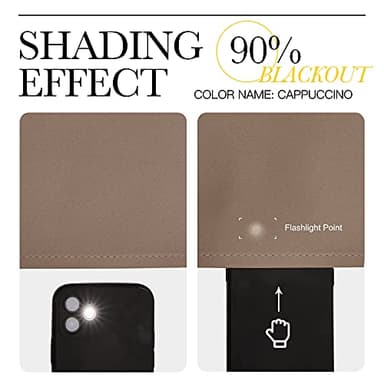 NICETOWN Window Treatment Thermal Insulated Solid Grommet Blackout Curtains/Drapes for Bedroom (1 Pair, 42 by 84 Inch, Cappuccino) - Image 5