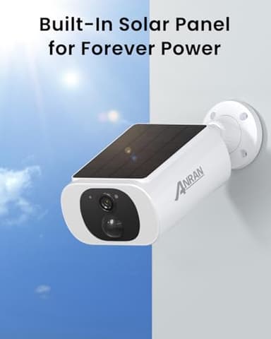 ANRAN 2K Cameras for Home Security Outside, Solar Security Cameras Wireless Outdoor, Battery Powered WiFi Surveillance with Human Detection, Color Night Vision, Spotlight, Works with Alexa (4 Pack) - Image 2