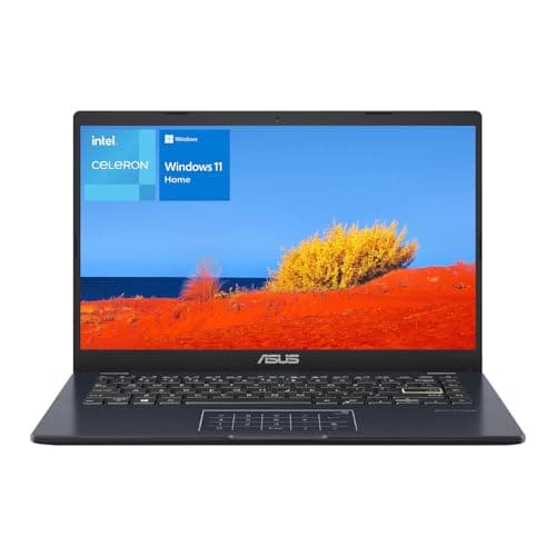 ASUS 14" Laptop, 14" FHD Display, Intel Celeron N4500, 4GB Memory, 64GB eMMC, Touchpad, Webcam, HDMI, Wi-Fi, Windows 11 Home, Quiet Blue (Renewed) - Image 1