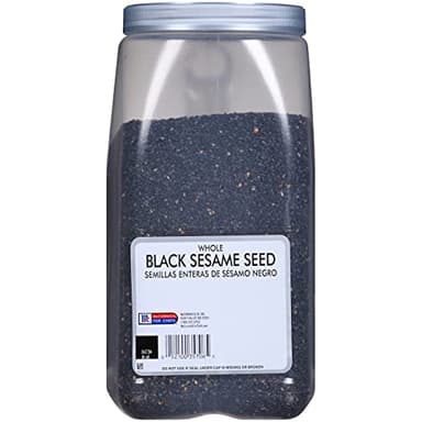 McCormick Culinary Whole Black Sesame Seed, 5.5 lb - One 5.5 Pound Container of Bulk Black Sesame Seeds for Cooking, Perfect for Asian-Inspired Dishes - Image 2