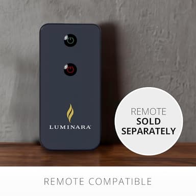 Luminara - Flameless LED Battery Operated Flickering Pillar Candles - White - Pack of 1-3x6.5 - Realistic Moving Flame Real Wax Indoor/Outdoor Decor - Image 5