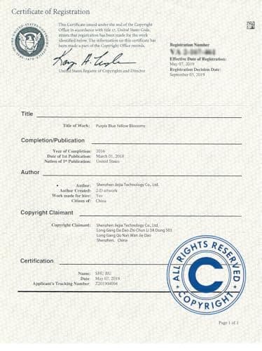 bicol Compatible with iPhone 15 Case, Crystal Acrylic Clear with Fashionable Pattern Designs for Girls Women, Slim Fit Shockproof Protective Phone Cover 6.1 inch Blooming Flowers - Image 8