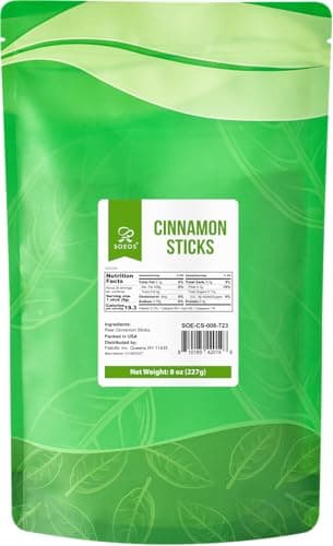 Soeos Cinnamon Sticks, 8 oz (227g), Cassia Cinnamon Sticks, Strong Aroma, 2.75" Length, 100% Raw Cinnamon, Perfect for Baking, Cooking, Beverages, Coffee, Tea and Mulled Wine - Image 2