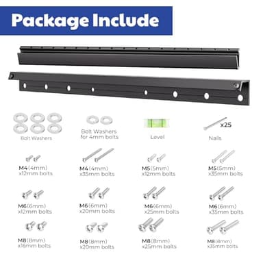 Fulifix 2 Pack Studless Drywall TV Mount for 22-55 Inch TVs, No Drill TV Wall Bracket up to 100 lbs Max VESA 400x400mm, No Stud TVs Wall Mount fits Most LED LCD Flat Curved Screen TVs & Monitors - Image 7