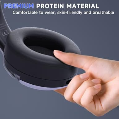 Gtheos Wireless Gaming Headset for ps5, ps4, Elden Ring, PC, Mac, Switch, Bluetooth 5.3 Gaming Headphones with Noise Canceling Microphone, 45H Battery, RGB Light, White - Image 8