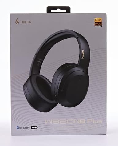 Edifier W820NB Plus Hybrid Active Noise Cancelling Headphones - LDAC Codec - Hi-Res Audio Wireless & Wired - Fast Charge - 49H Playtime - Over Ear Bluetooth V5.2 Headphones- Black - Image 10