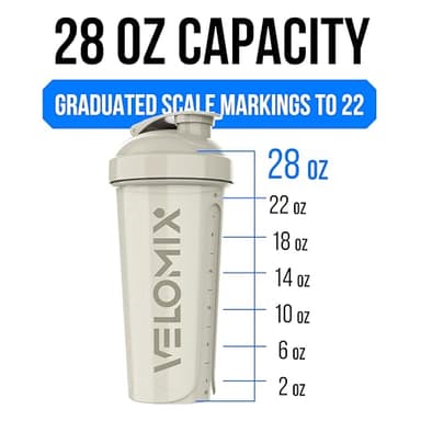 VELOMIX -6 PACK- 28 oz Protein Shaker Bottle for Protein Mixes - 6x Wire Whisk | Leak Proof Shaker Cups for Protein Shakes | Protein Shaker Bottle Pack | Protein Shake Cup (Earth Tones Collection) - Image 2