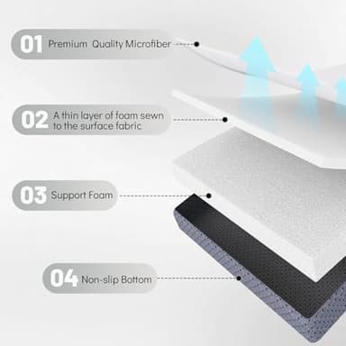 Zelladorra Japanese Floor Mattress Queen, Anti-Slip Japanese Futon Foldable Tatami Mat for Guests, Black - Image 5