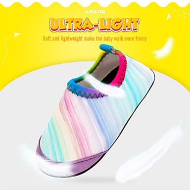 Apolter Baby Boys and Girls Swim Water Shoes Barefoot Aqua Socks Non-Slip for Beach Pool Toddler Kids - Image 4