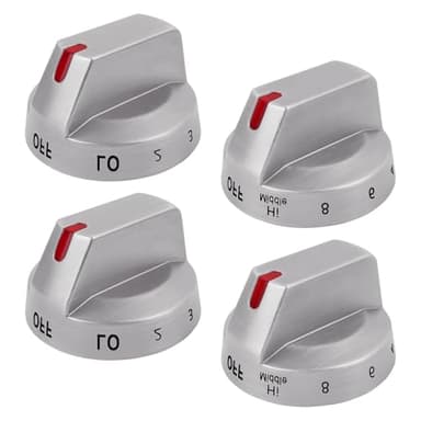 DG94-03500A/Z 4Pcs DG94-03500V DG94-03500W Compatible Replacement Knob for Samsung Electric Stove Models NE63T8111SS/AA NE63T8311SS/AA NE63T8751SS/AA NE63T8711SS/AA - Image 1
