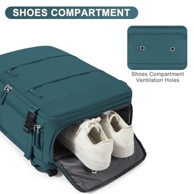 coofay Large Travel Backpack Carry on Flight Approved Mochila De Viaje Carry on Backpack for Airplanes Spirit Airlines Personal Item Bag 18x14x8 Inches Travel Bag Traveling Backpack for Women Men - Image 6