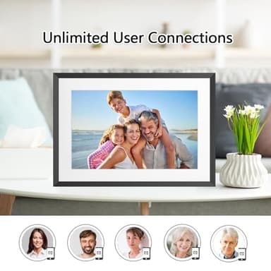 10.1" WiFi Digital Picture Frame YENOCK 32GB Smart Photo Frame IPS LCD Touch Screen Auto-Rotation Share Photos/Videos Instantly via Free APP,Mother's Day/Father's Day/Birthday/Christmas - Image 9
