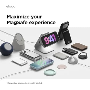 elago for iPhone 17 Pro Case, Premium Magnetic Silicone Case, Compatible with MagSafe, Liquid Silicone Material, Protective Cover, Shockproof, Slim Phone, 6.3 inch (Stone) - Image 5