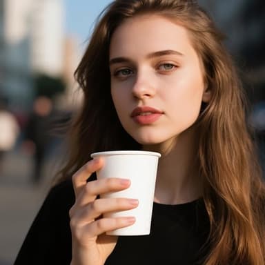 RACETOP 8 oz 1000 Pack Disposable Paper Coffee Cups, Paper Cups 8 oz Disposable, Ideal for Party, Home, Office - Image 2