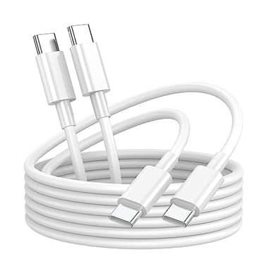 USB C to USB C Charging Cable for Apple iPhone 17/16/15 Charger Fast 6ft Long USBC to USB-C Power Cord for iPhone 17/16 Pro/Pro Max/Air, MacBook Air 13 inch/IPad Pro/Air/10th/4/5 Type C 2Pack 6 ft 60W - Image 1