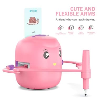 Smart Drawing Robot for Kids,Montessori Educational Painting Toy for 5+ with Voice Interaction&16 Color Pens,Magic Drawing Robot with 150 Learning Word Cards,Ideal Gift for 5+ Year Old Boys Girls - Image 4