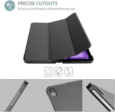 ProCase Smart Case for iPad Air 11-inch M3 M2 2025 2024/10.9 Air 5th 4th Generation 2022 2020, Protective Cover for Air 5 4 -Black - Image 6