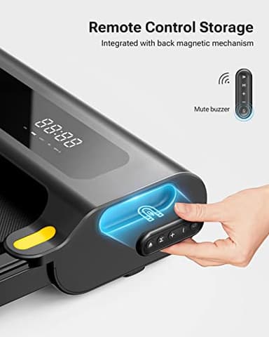 UREVO 2-in-1 Under Desk Treadmill, Walking Pad for Home & Office, Portable Treadmill with APP, 2.25HP Motorized, Remote Control, LED Display, 265 lbs Weight Capacity - Image 6