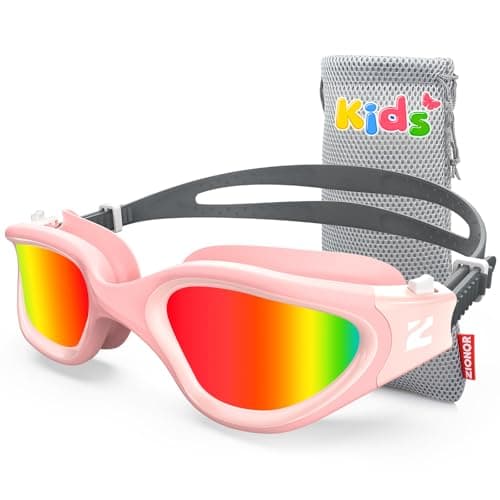 ZIONOR Kids Swim Goggles, G1MINI SE Anti-Fog Swimming Goggles for Kid Child 6-14 - Image 1
