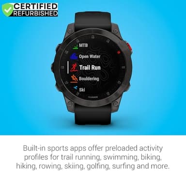 Garmin 010-N2582-10 Epix Gen 2 Premium Active Smartwatch 47 mm Black Titanium (Renewed) Bundle with 2 YR CPS Enhanced Protection Pack - Image 4