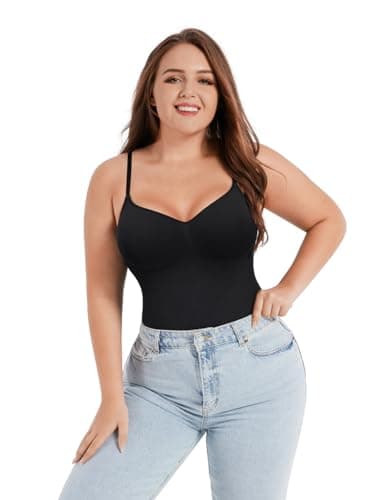 herslims Shapewear Tummy Control Bodysuit Thong: Sculpting Shaper Tank Top Shapewear Bodysuit: Snatched Waist Slimming Body Suits - Image 6