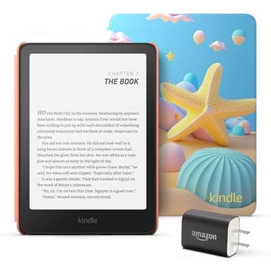 Kindle Paperwhite Kids Essentials Bundle including All-new Kindle Paperwhite Kids (16GB) - Starfish and Power Adapter - Image 1