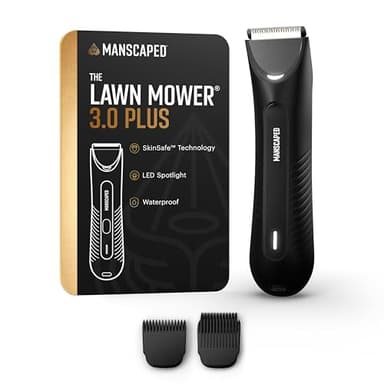 MANSCAPED® The Lawn Mower® 3.0 Plus Groin & Body Hair Trimmer – Updated SkinSafe™ Trimmer Blade, Waterproof Wet/Dry Groomer, USB-C Rechargeable, Men’s Wireless Ball Shaver - Image 1