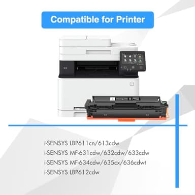 045 045H Black Toner Cartridge Compatible Replacement for Canon 045 045H CRG-045H MF634 Color ImageCLASS MF634Cdw MF632Cdw LBP612Cdw MF632 Printer Ink (Black, 1-Pack) - Image 2